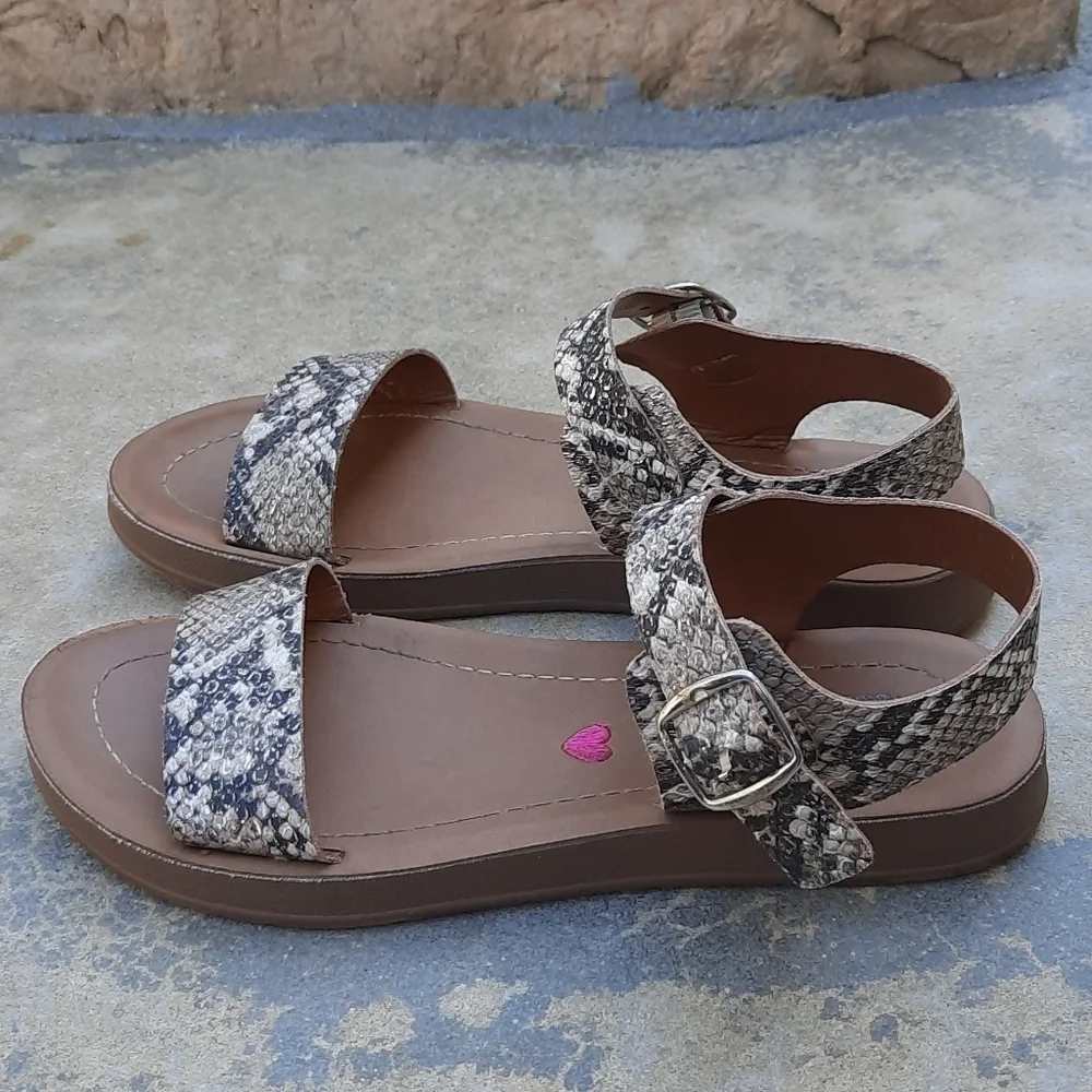 Steve Madden 3 snakeskin print sandals